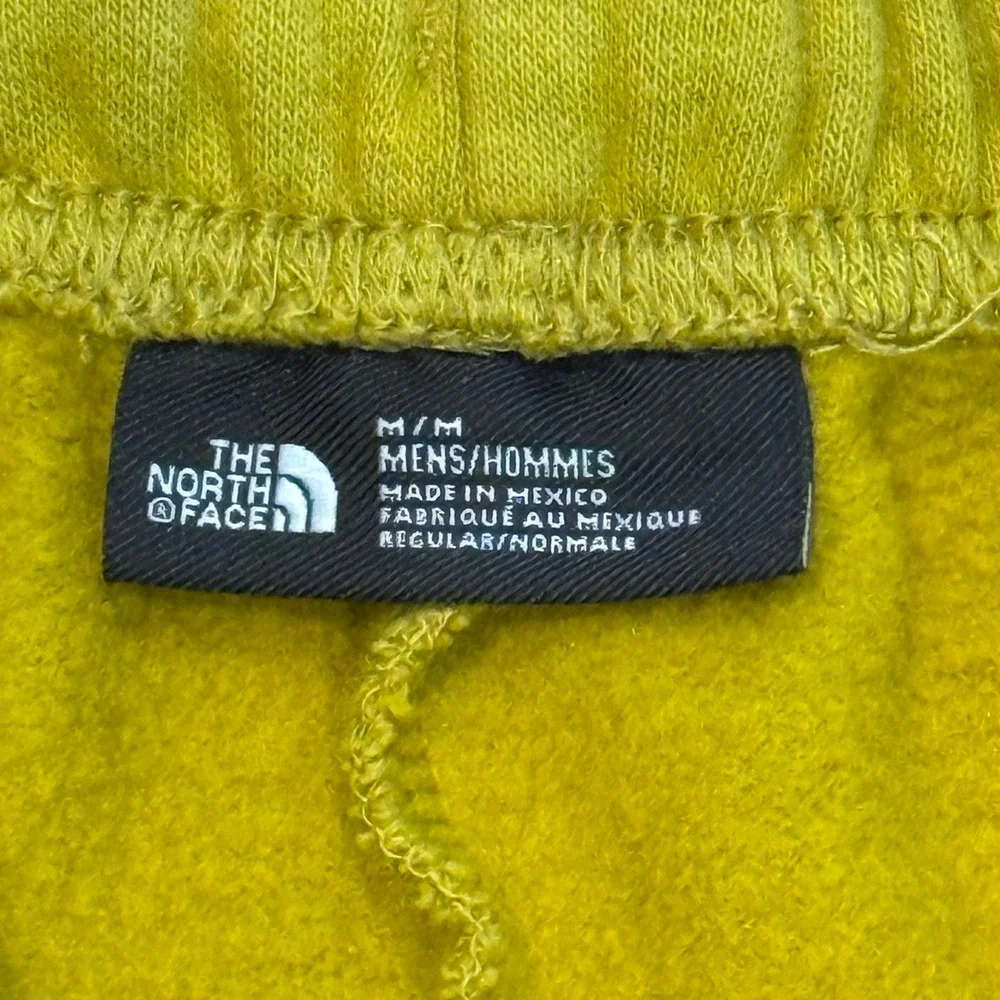 The North Face Mens Yellow Fleece Box Logo Shorts Never Stop Medium